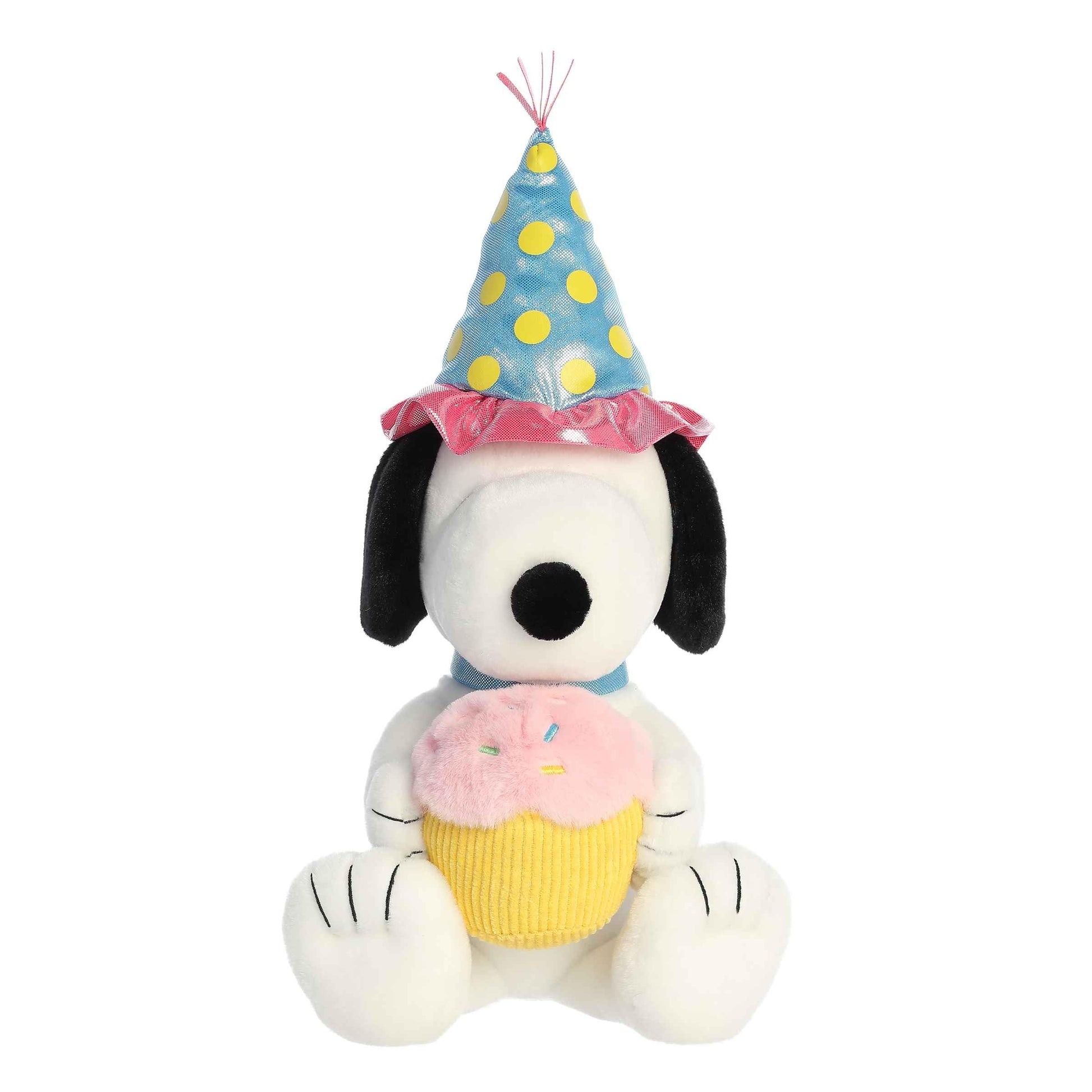 Aurora® Adorable Peanuts® Birthday Snoopy™ Stuffed Animal - Officially Licensed Toys for All Snoopy Fans - Nostalgic Gift for Adults and Birthday