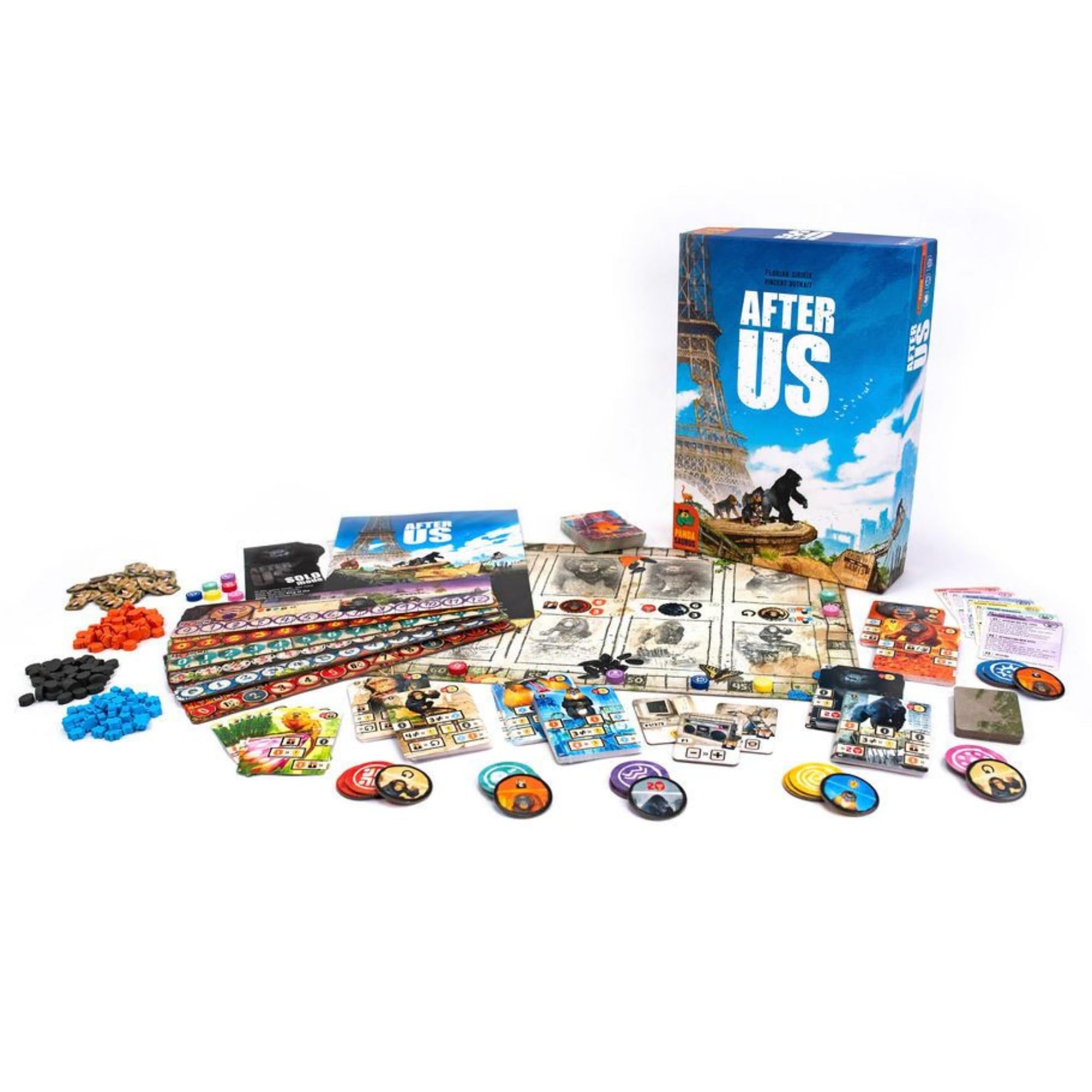 Pandasaurus Games After Us Board Game by Pandasaurus Games - Evolutionary Strategy Game in a Post-Human World, Ages 13+, 1-6 Players, 40-60 Minute