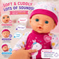 2 Pack Twin Baby Dolls for Girls, 12 Inch Soft Body Talking Baby Doll Set with Magic Disappearing Milk Bottles, Realistic Newborn Boy & Girl Dolls for