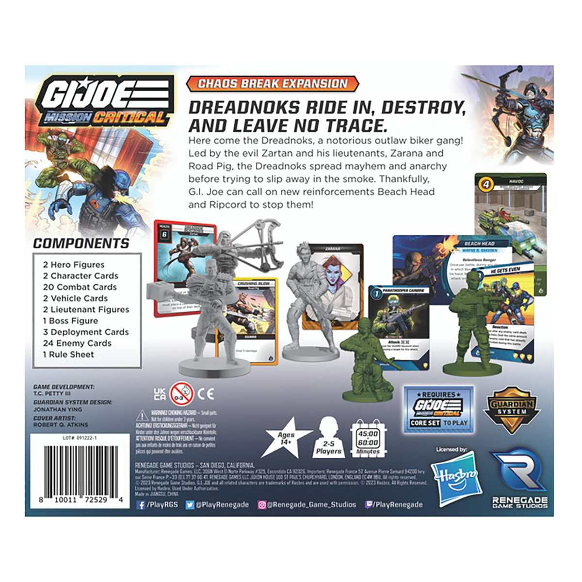 Renegade Game Studios G.I. Joe Mission Critical Chaos Break Expansion