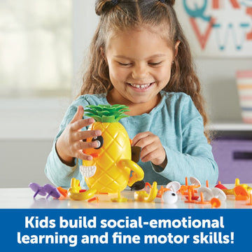 Learning Resources Big Feelings Pineapple Deluxe Set - Fine Motor Toys, Social Emotional Skills Regulation Tools for Kids, Gifts for Boys and Girls,