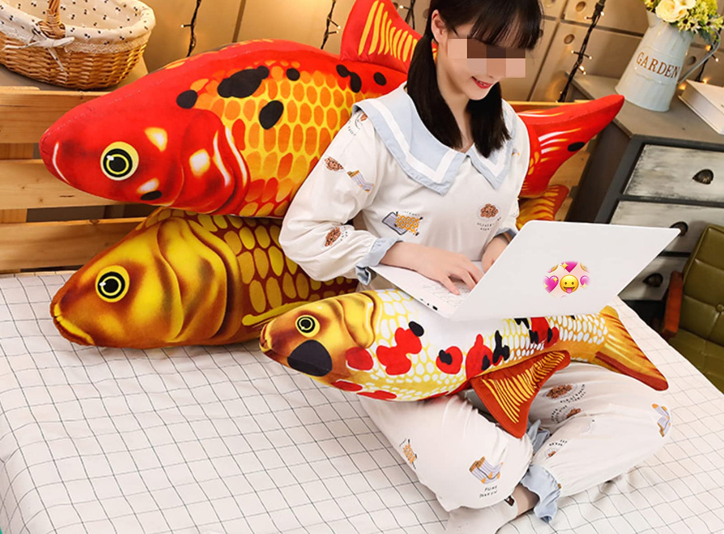 XIYUAN Simulation Fish Plush Toy/ToyPillow/Stuffed Animal Toy, Used for Home Decoration Gifts, (31.5 inches / 80 cm) Toy Pillow