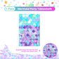 1 Pcs Mermaid Tablecloth-Happy Birthday Mermaid Table Cover, Disposable Plastic Rectangle Ocean Under The Sea Mermaids Table Cloth for Mermaids