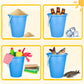 Holady 8 Inch Large Sand Beach Buckets Pail,Sand Bucket Water Bucket for Beach Fun Great Summer Party Accessory