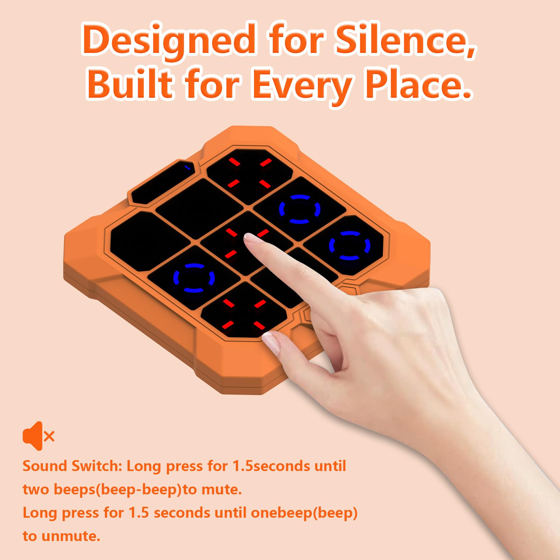 BEBESIRI Tic Tac Toe，Four in One Handheld Puzzle Game Machine Exercise Memory, Portable Pocket Game, Suitable for Christmas and Birthday Gifts