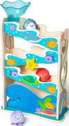 Melissa & Doug Rollables Wooden Ocean Slide Infant and Toddler Toy (5 Pieces) Ocean Themed Toys For Toddlers, Early Learning Toys For Infants And