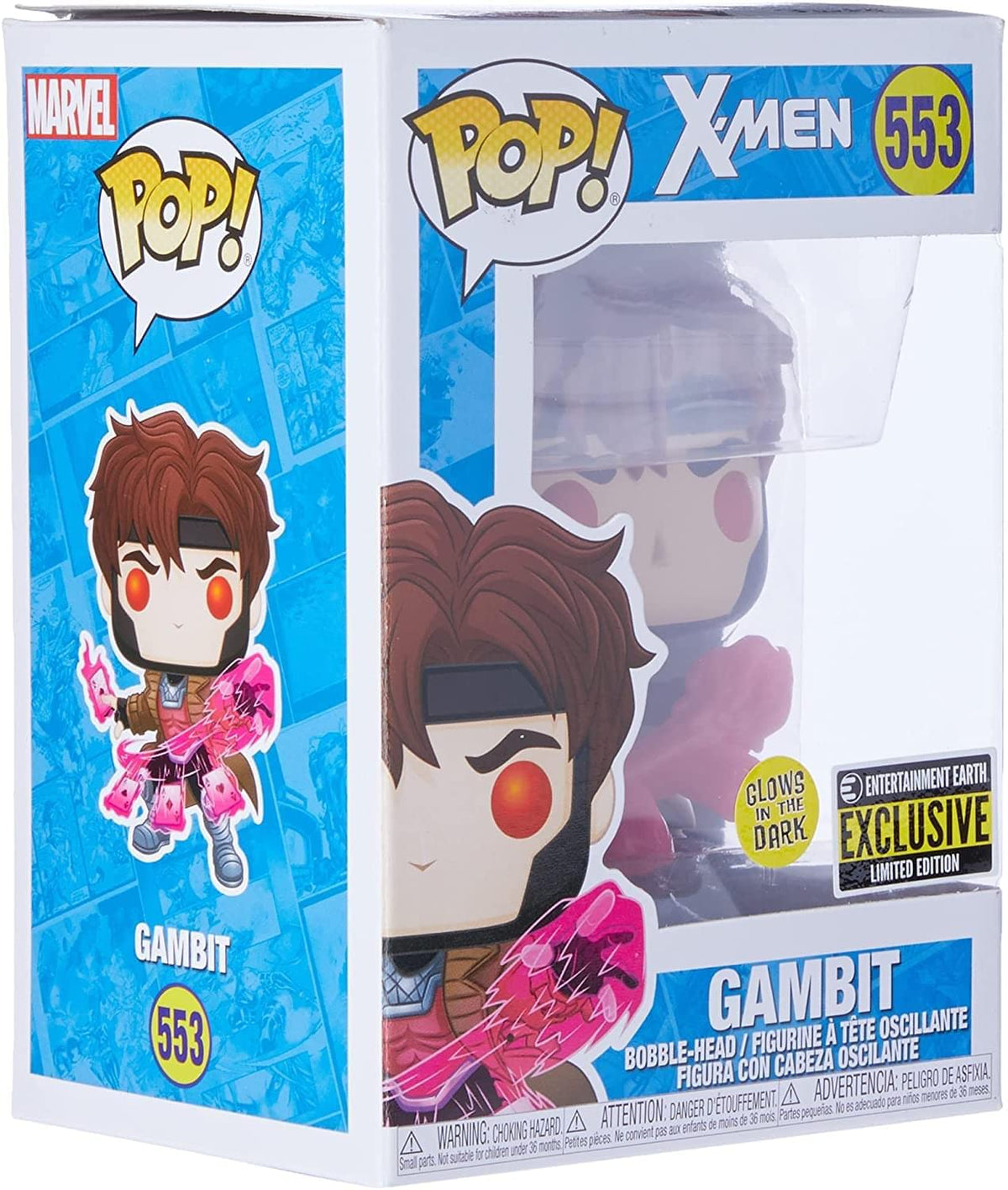 Marvel Funko POP Vinyl Figure | Glow in The Dark Gambit