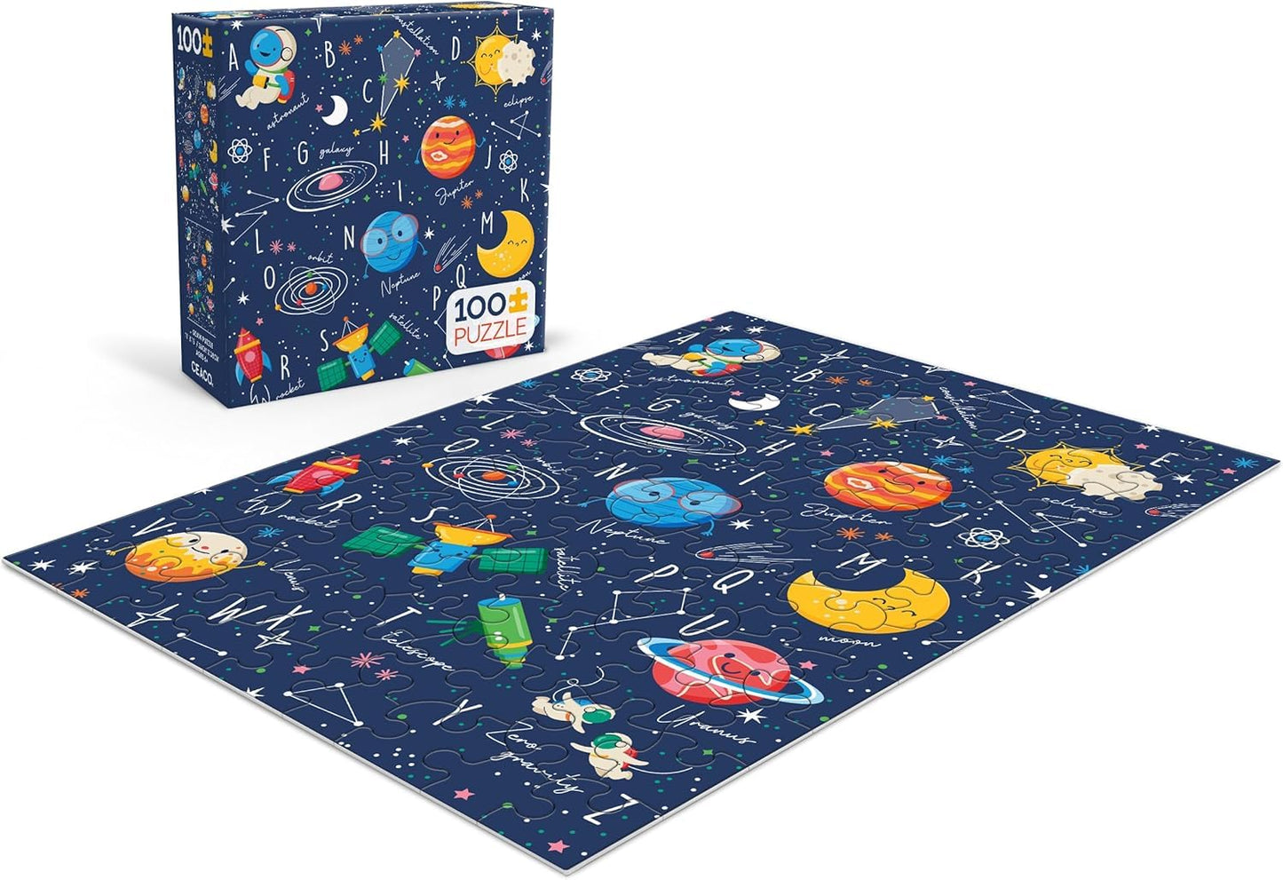 Ceaco - Space Friends - 100 Piece Jigsaw Puzzle for Kids Ages 6+