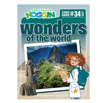Outset Media Professor Noggin's Wonders of The World Trivia Card Game - an Educational Based Card Game for Kids - Trivia, True or False, and Multiple