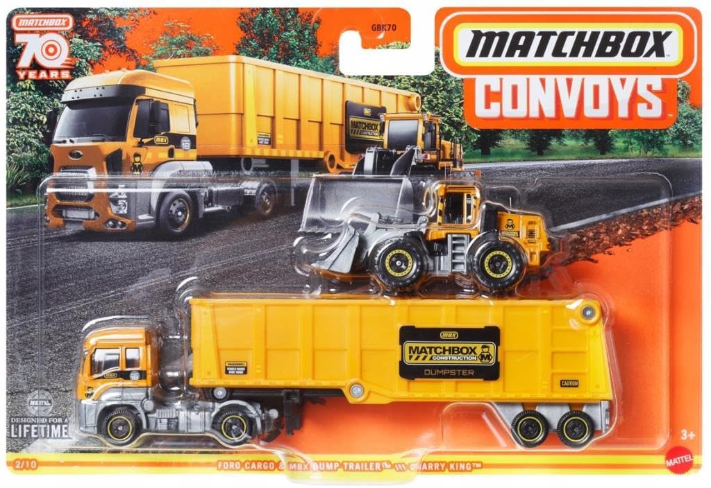 Matchbox Convoys Ford Cargo & MBX Dump Trailer / Quarry King