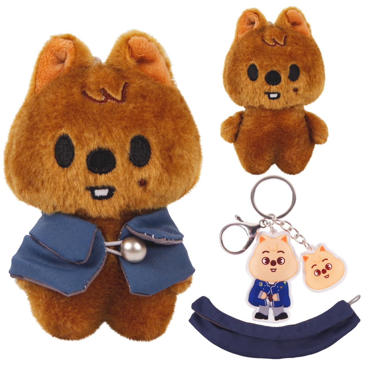 SKZOO 3.9in Plush | The Cape Skzoo | Where Stay | You can get Two | Soft and Cute Doll Toy for Stay (Han Quokka)