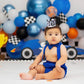 YOUAME Race Car 1st Birthday Crown - Plaid Party Crown, Boy Hat Outfit, Fast One Birthday Decor, Racing Photo Prop