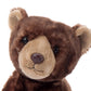 The Petting Zoo Brown Bear Stuffed Animal, Gifts for Kids, Wild Onez Zoo Animals, Brown Bear Plush Toy 9 inches
