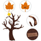 EIRMEON 2 Pack Fall Tree of Thanks Craft Kit,DIY Felt Fall Tree Board Foam with 120 Pieces Autumn Maple Leaf Stickers Self Adhesive Gifts