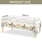 YARA Woodland Plastic Tablecloth For Baby Shower Decorations & Birthday Girl Boy |Safari Enchanted Forest Animals Decor |Neutral Gender Table