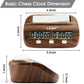 LEAP Chess Clock Digital Chess Timer Professional for Board Games Timer with Alarm Function (Official Store) Wood Appearance