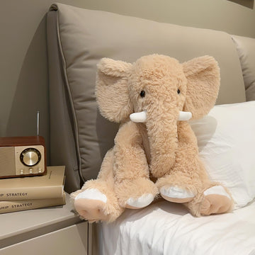UBABER 19.2 Inch Large Elephant Stuffed Animals,Clever Elephant Plush Toy for Kids, for Girls and Women,Super Soft Room Decoration(Yellow).