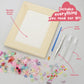 LEJITEKK DIY Picture Frame Craft Kit for Kids - Crafts for Girls 8-12, Tween Girls Gifts 10-12, Mosaic Kids Arts and Crafts Ages 6-8