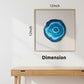 Blue Geode Puzzle - Realistic World Wooden Jigsaw Puzzle A3 Size by Sharp Brain Zone, Premium Plywood Brain Teaser, Unique Art Design,Unique Geode Art