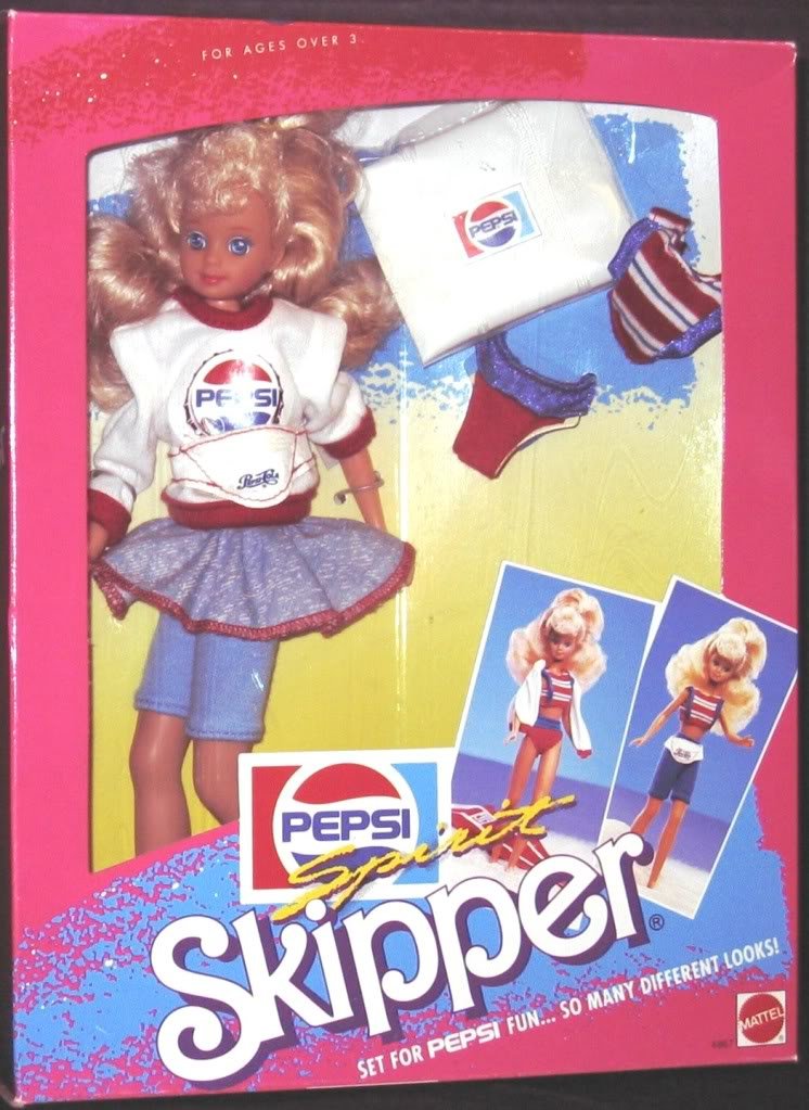 Pepsi Spirit Skipper Doll - Set Fun... So Many Different Looks (1989 Hawthorne)