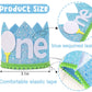 Boys Golf 1st Birthday Party Hat - Cake Smash Hat, Light Blue Stripes, Golf Cart Decal, Our Little All Star, Tee Time Pack