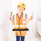 Melissa & Doug Construction Costume, Pretend Play Dress Up Set (6-Pc) Tools, Vest & Accessories, Role Play Toys for Kids 3+