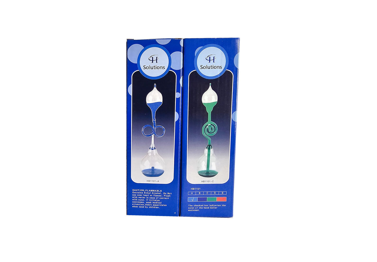 Colorful Office Thinking Hand Boiler, Glass Science Energy Transfer, Children Science Experiment, Love Birds Color Meter Hand Boiler, 2 Pcs