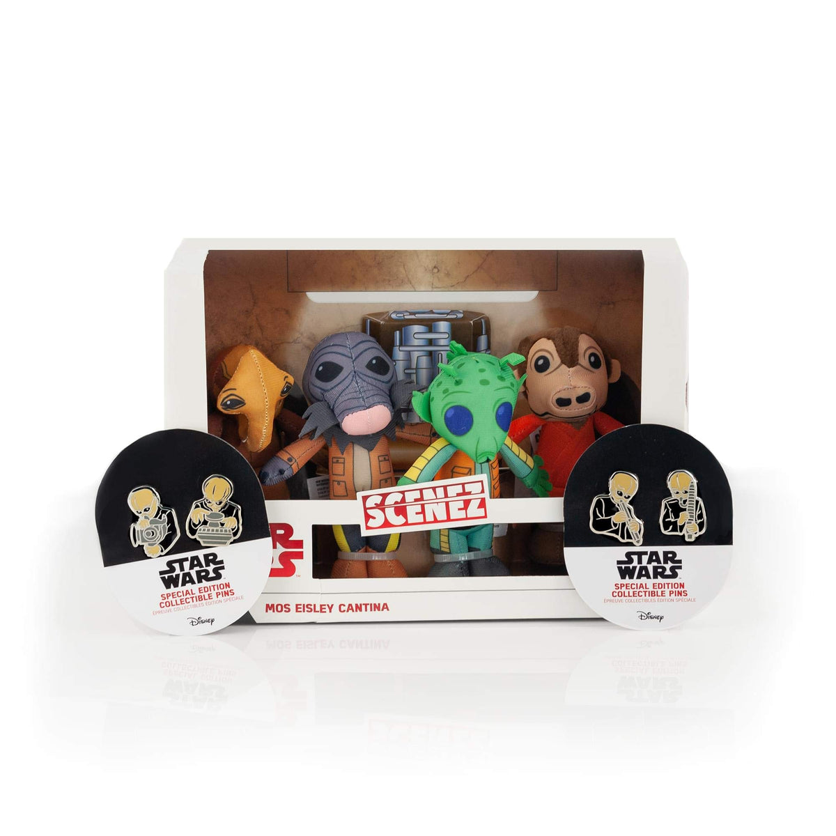 Star Wars Exclusive Mos Eisley's Cantina Villains Plush & Enamel Pin Set