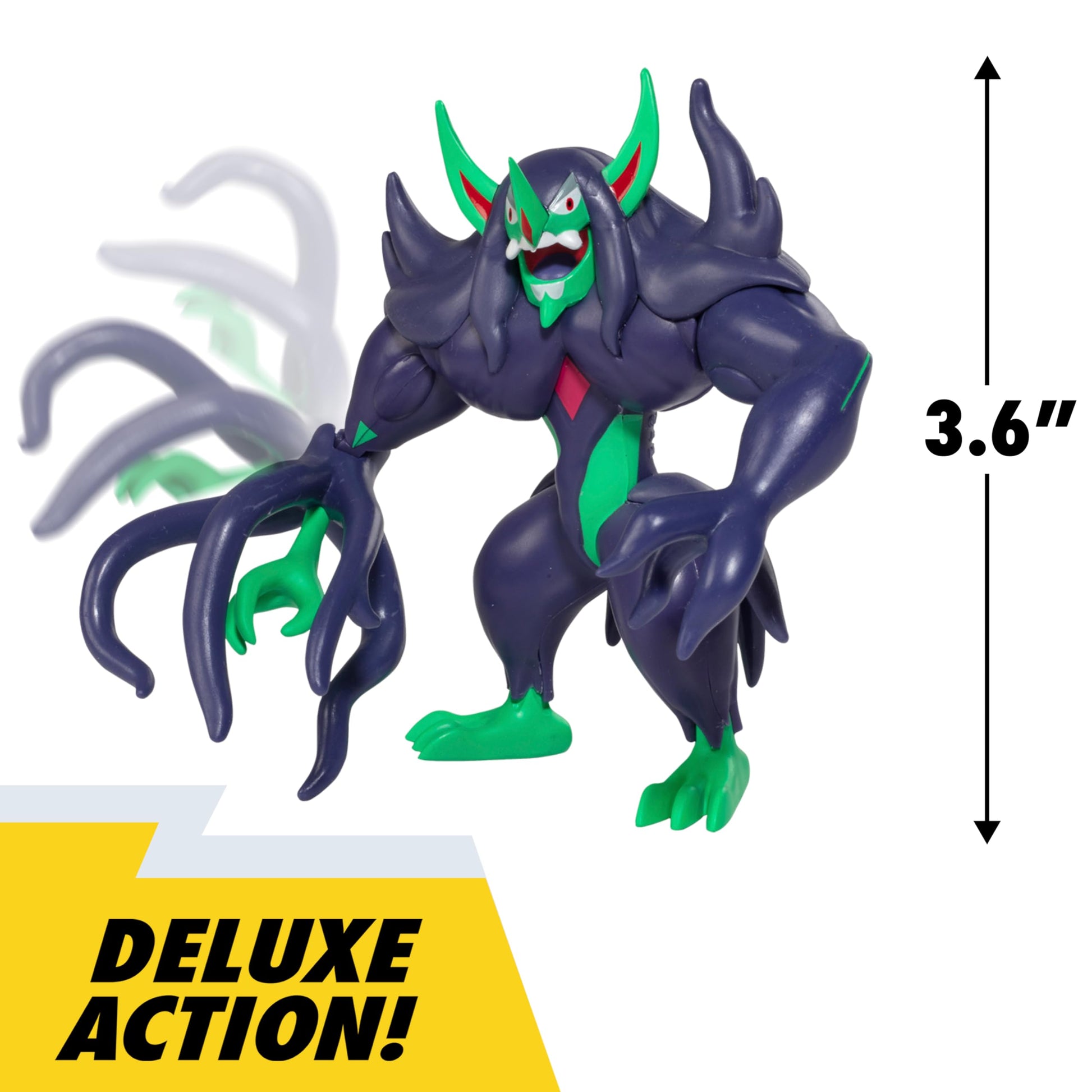 Pokémon Battle Ready Figure Set with 4.5-Inch Deluxe Grimmsnarl Action Figure & 5 Mini Scarlet and Violet Toys - Official Licensed Battle Pack