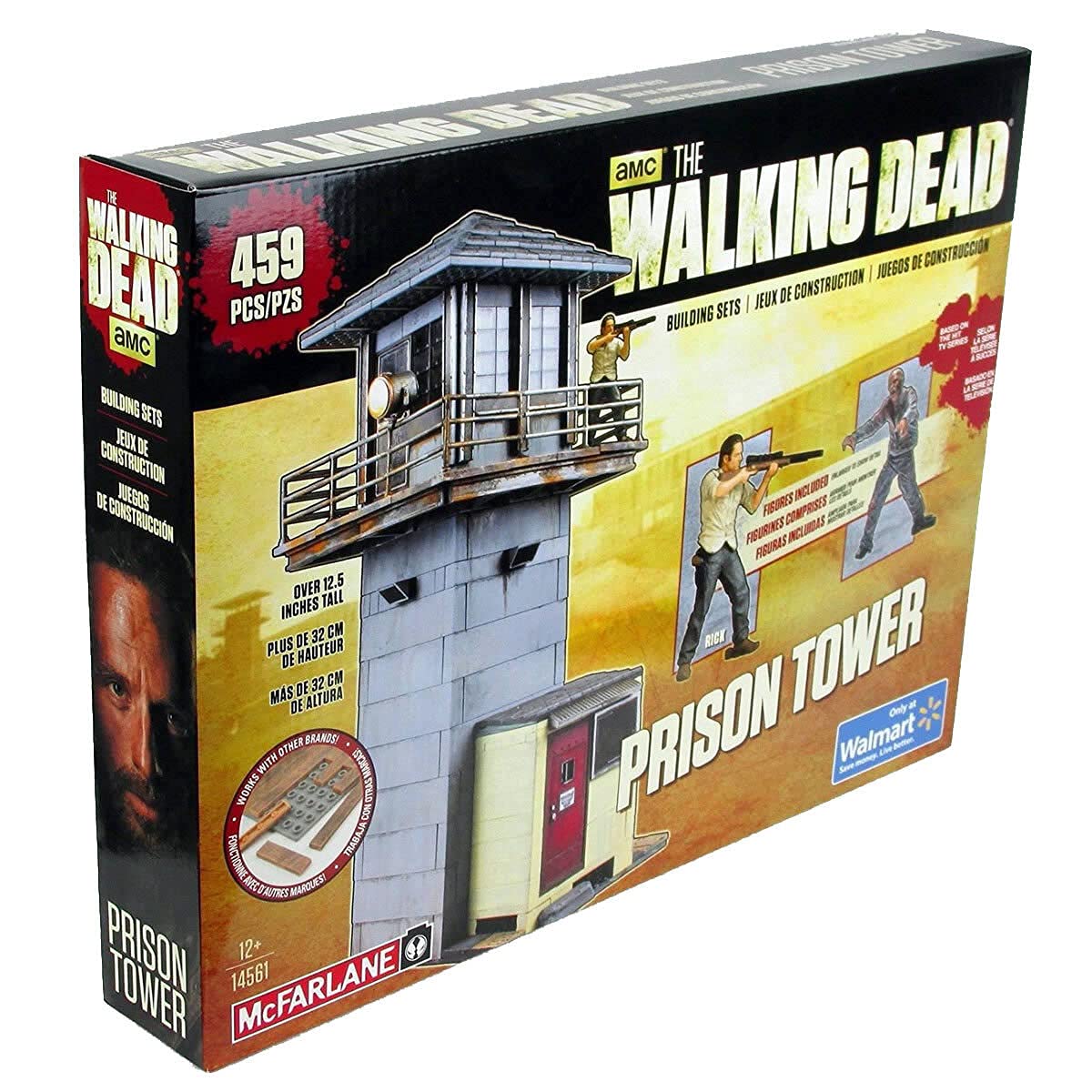 McFarlane Toys The Walking Dead TV Building Set Prison Tower and Gate 620 Pcs