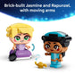 LEGO Disney Princess Mini Jasmine & Rapunzel Building Toy - Princess Toys for Girls & Boys, Ages 5+ - Disney Gifts for Kids - 43303