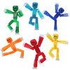 StikBot 6-Pack 2-Tone Series: Collectible Half-Clear & Half-Solid Action Figures - Poseable Stop-Motion Animation Toys with Dual-Sided Faces