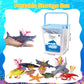 BIWASE Ocean Sea Animal Figure Toys for Kids 3-5, Realistic Sea Life Figures Animal Creature Sand Toys Beach Bath Playset Include Shark Whale Corals