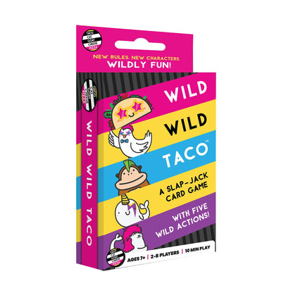 Wild, Wild Taco - by Taco Cat Goat Cheese Pizza - Hilarious, Fast-Paced Slap-Jack Card Game for Kids, Teens, and Adults. Family Friendly Party Game