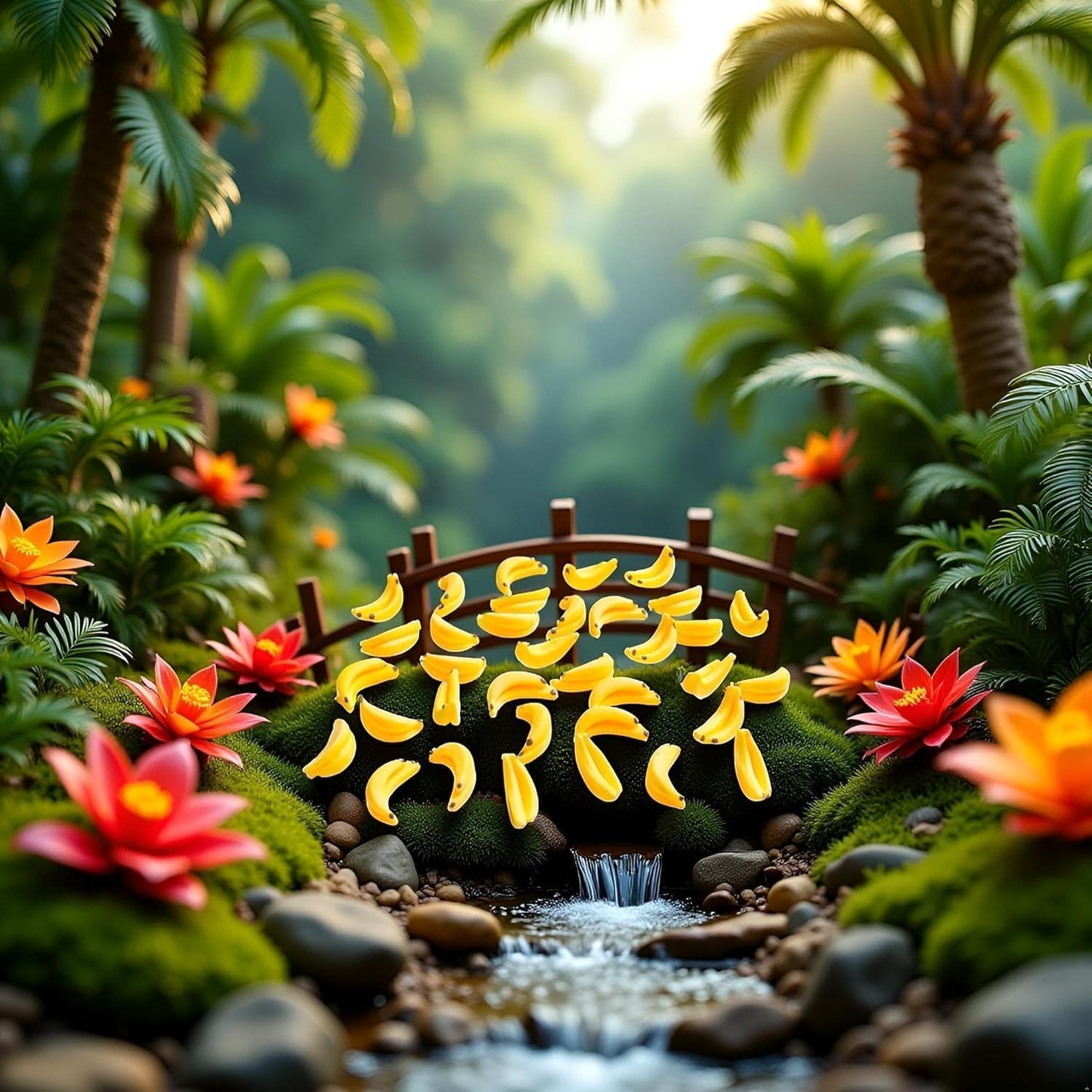 30Pcs Yellow Mini Plastic Artificial Bananas 1/12 Scale Dollhouse Accessories, Realistic Miniature Fruit Models for Fairy Garden Kitchen Decor & DIY