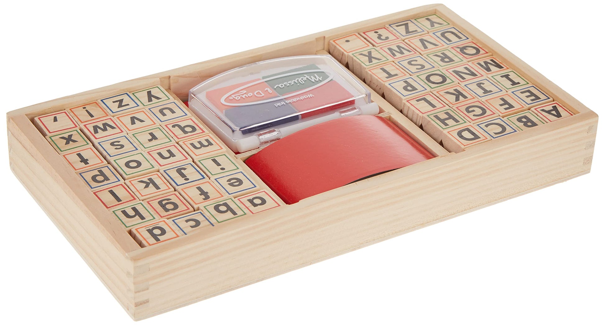 Melissa & Doug, Toy Wooden Alphabet Stamp Set