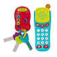 Battat Light & Sound Phone and Keys, Pretend Play Sensory Toys, Phone+Keys