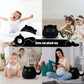 AudeRhine 10'' Cute Black Cat Plush Toys, Soft Pillow Squishy Plushies, Kawaii Cat Stuffed Animals for Home Decoration, Gift for Cat Lovers, Kids