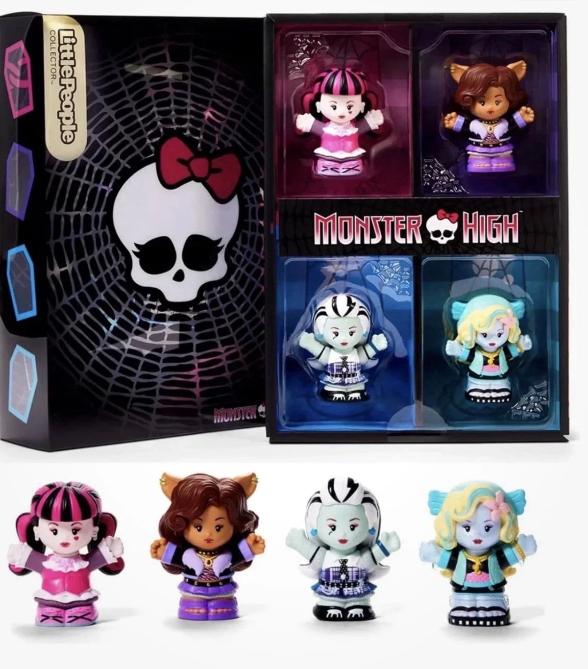 Fisher-Price Little People Collector Monster High Special Edition Collectible Figure Set, Unique Monster High Character Figures, Collectible Toy for