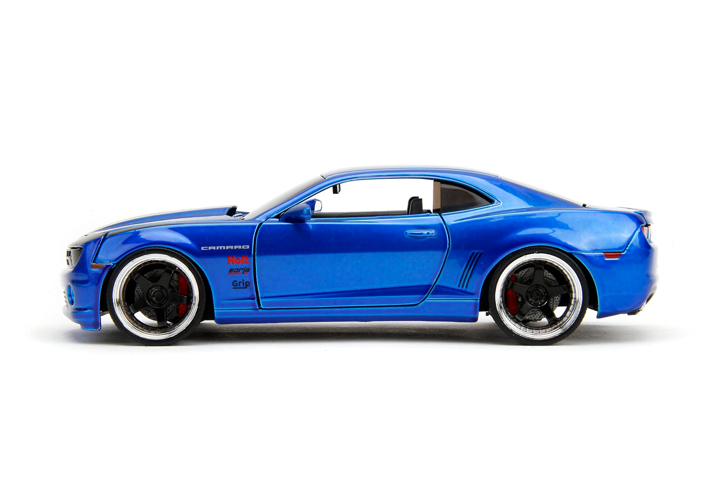 Jada Big Time Muscle 1:24 2010 Chevy Camaro Die-Cast Car, Toys for Kids and Adults(Candy Blue)