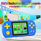 CCTU Handheld Games for Kids Preloaded 218 Retro Video Games, Portable Gaming System with 3.0" Screen Rechargeable Battery, Mini Travel Electronic Toy