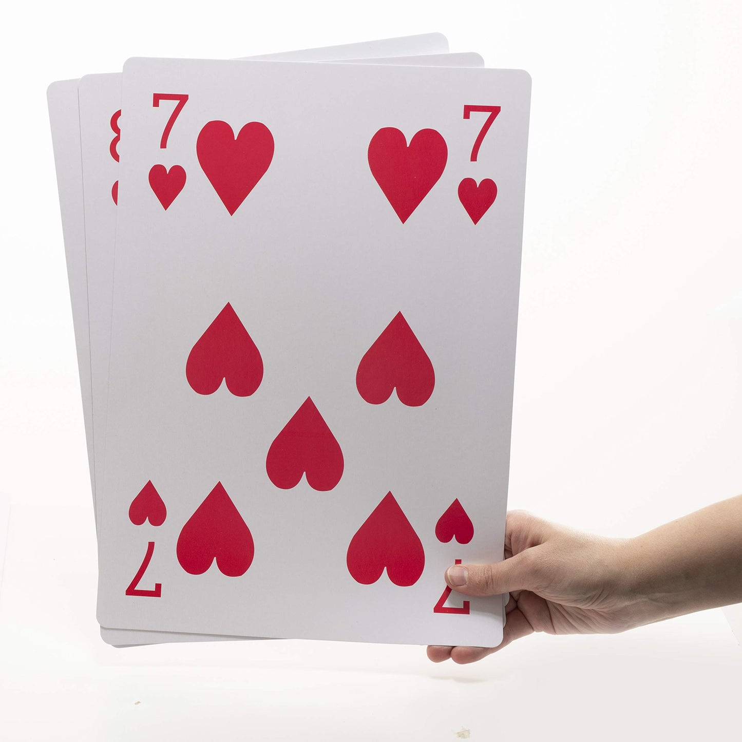 PREXTEX Jumbo Playing Cards Full Deck Huge Poker Index Giant Playing Cards Fun for All Ages! - s - Size 8.5 x 11 Inches