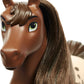 Mattel Spirit Untamed Herd Horse (Approx. 8-in), Moving Head, Chestnut Pinto with Long Black Mane & Playful Stance, Great Gift for Horse Fans Ages 3