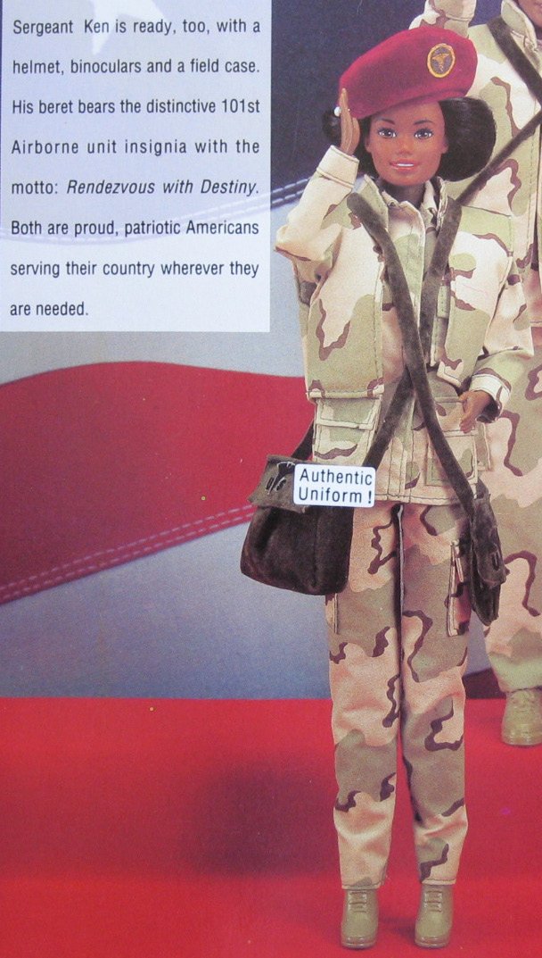Stars N Stripes Army Barbie African American