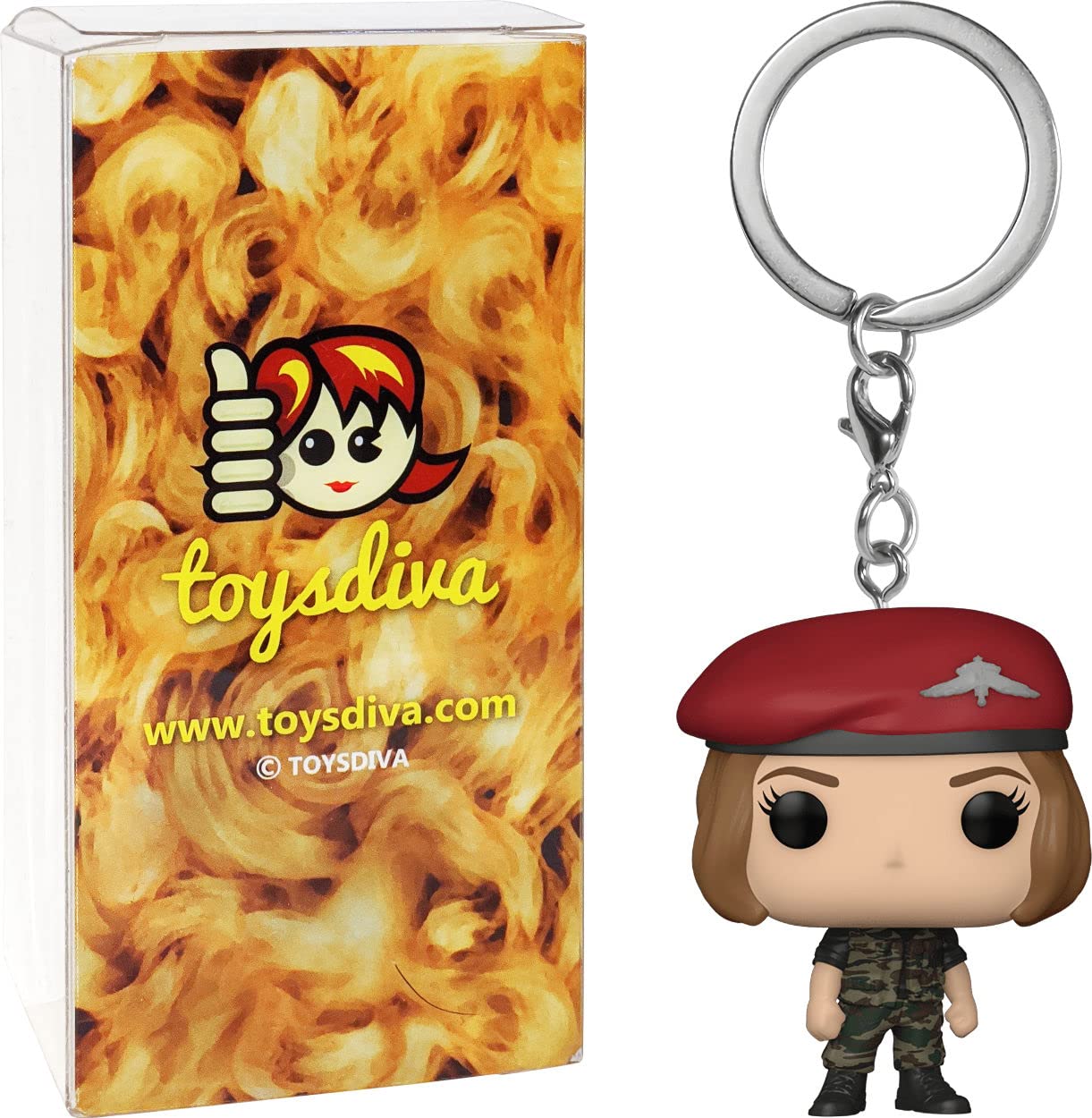 Funko Robin: Pocket P?o?p?! Mini-Figural K?e?y?c?h?a?i?n Bundle with 1 Compatible 'ToysDiva' Graphic Protector (65629 - B)