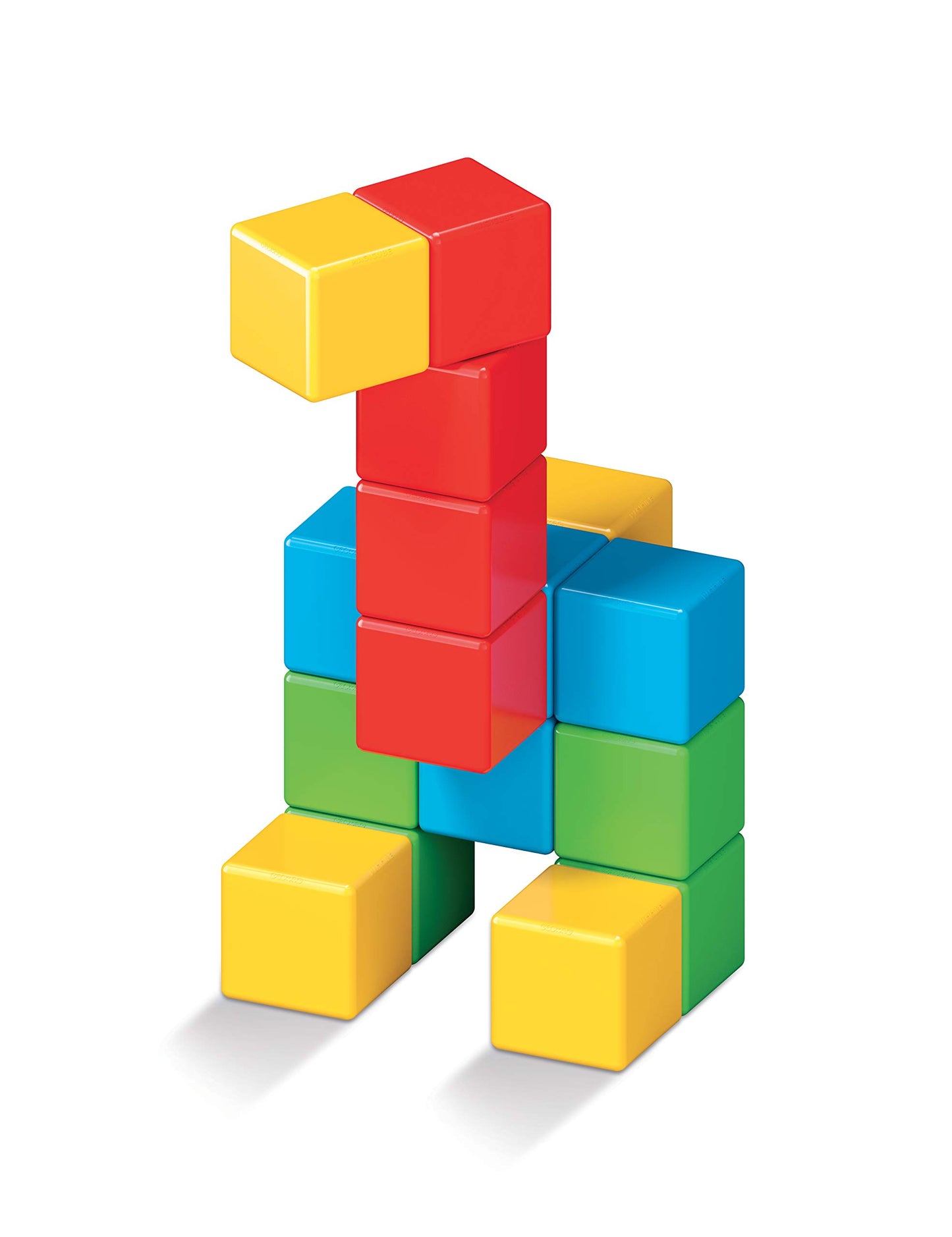 Geomag Magicube - 16 Cubes -Magnetic Construction for Children - Green Collection - 100% Recycled Plastic Educational Toys