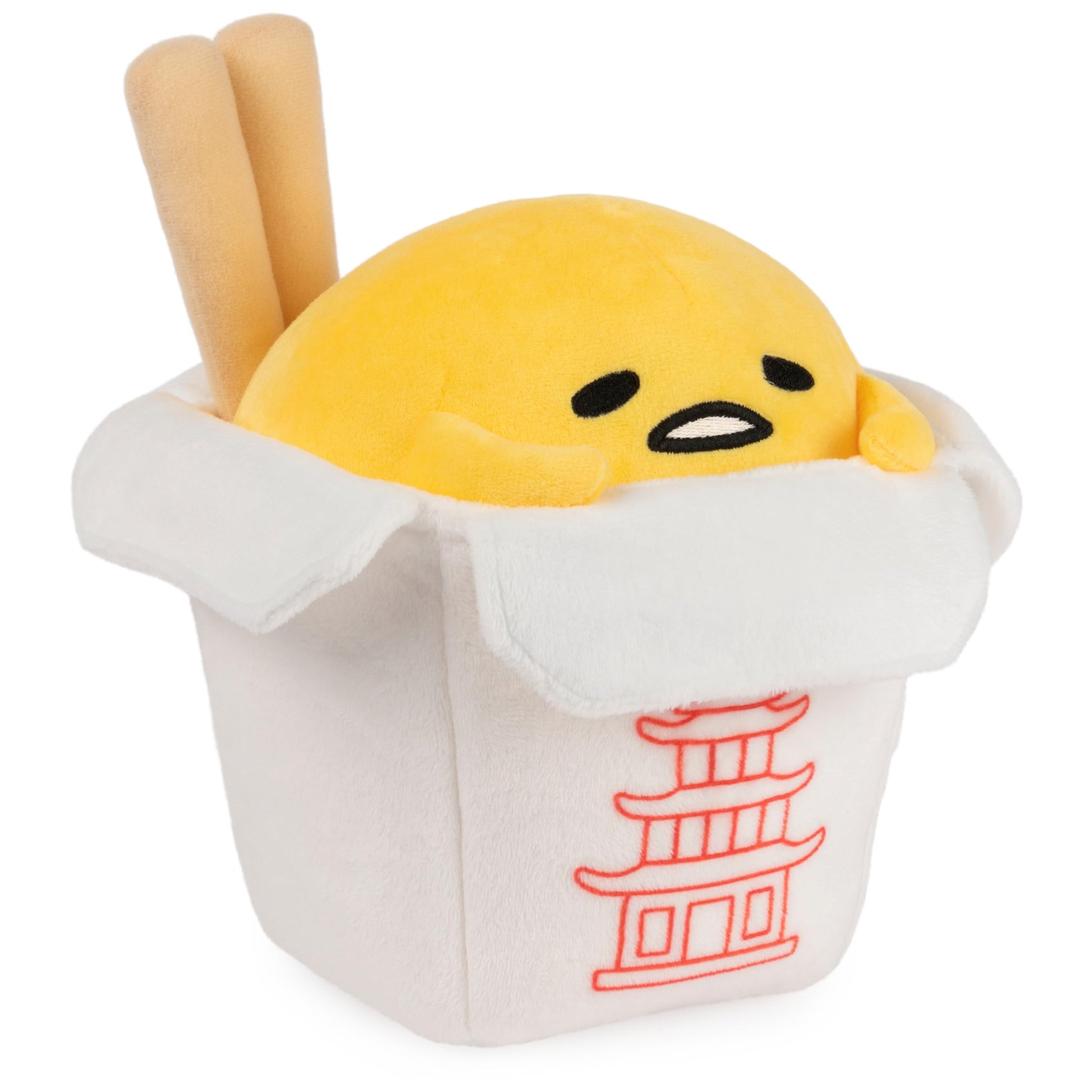 GUND Sanrio Take Out Gudetama 9-Inch Egg Plush Toy for Ages 1+