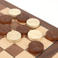 QuadPro Wooden Checkers Pieces Only, 24 Wood Checkers Pieces with Storage Bag, Premium Wood Pieces for Backgammon, Ideal for Replacement or Spare