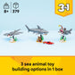 LEGO Creator Fierce Shark with a Treasure Chest Building Toy for Boys & Girls - Kids Build a Shark, Fish, or Manta Ray Animal Figure - Bedroom or