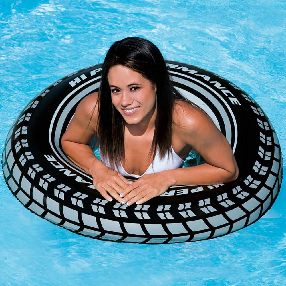 Intex Inflatable 36" Giant Tire Tubes for Swimming Pool/Lake/Ocean (8 Pack)
